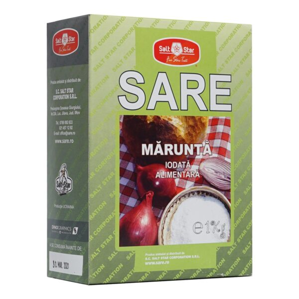 Sare mărunta iodată cutie de 1kg